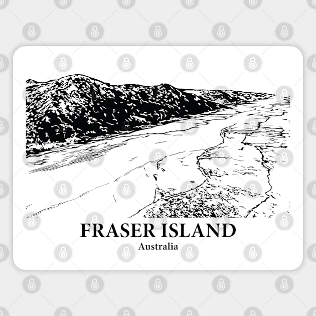 Fraser Island (K’gari) - Australia Magnet by Lakeric